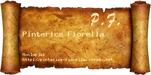Pinterics Fiorella névjegykártya